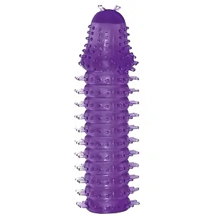 Manson Pentru Penis Din Tpe Jelly Mov 14.5 Cm Manson Pentru Vibrator Si Penis Universal