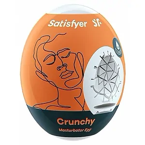 Masturbator Satisfyer Egg Crunchy Portocaliu pe SexLab