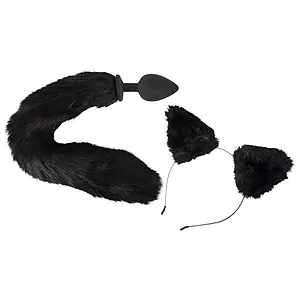 Set Bad Kitty Pet Play Plug And Ears Negru Set Bad Kitty Pet Play Plug And Ears Negru pe SexLab