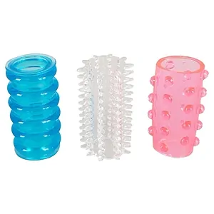 Manson Penis Silicon Transparent Pentru Erectie Set Mansoane Penis Silicon Transparent 3 Bucati