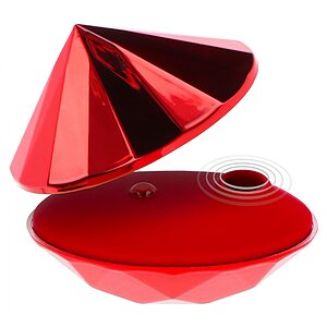 Vibrator Clitoridian Ruby Red Diamond Rosu pe SexLab