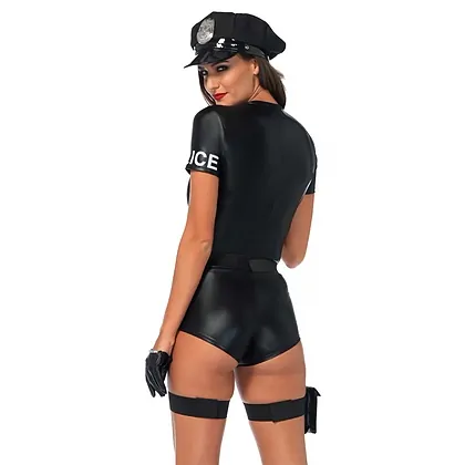 Costum Leg Avenue Flirty Five-0 Cop Negru L