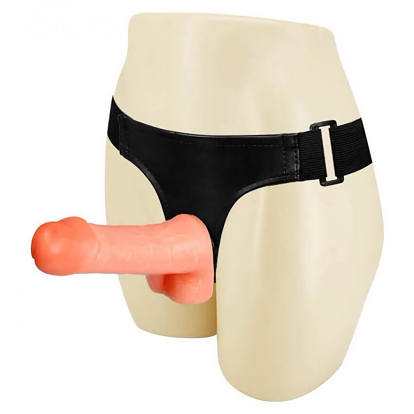 Strap On Cu Testicule Ultra Cyberskin Natural Pe Sexlab Ro