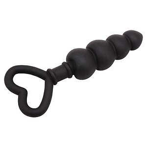 Anal Plug Beaded Luv Probe Negru pe SexLab