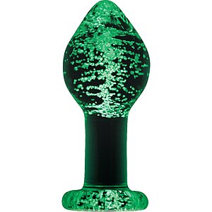 Anal Plug Glow In The Dark Firefly Glass Transparent pe SexLab