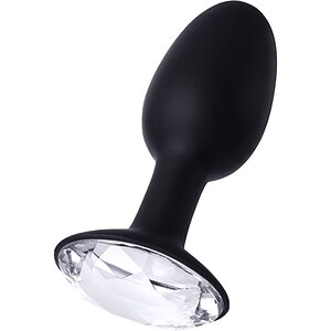 Anal Plug Small Crystal Amulet Negru pe SexLab