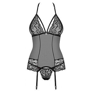 Corset Obsessive 838-COR Negru pe SexLab