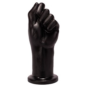 Dildo 10.2 Inch Realistic Fist Negru pe SexLab