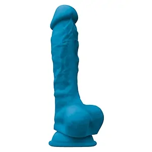 Dildo Colours NS Novelties Albastru 22cm pe SexLab