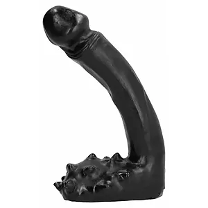 Dildo Cu Stimulator All Black Negru pe SexLab