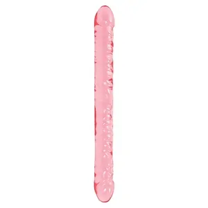 Dildo Double Crystal Jellies 45.7cm Roz pe SexLab