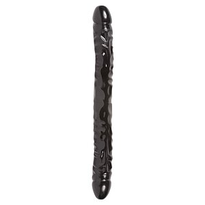 Dildo Double Header Veined Negru pe SexLab