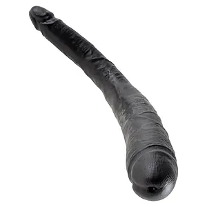 Dildo Dublu 16 Inch Tape Negru pe SexLab