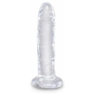 Dildo King Penis 6 Inch Clear Transparent pe SexLab