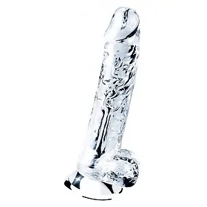 Dildo Lovetoy 19cm Flawless Transparent pe SexLab