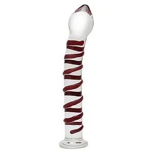 Dildo Rimba Sensual Glass Ursula Transparent pe SexLab