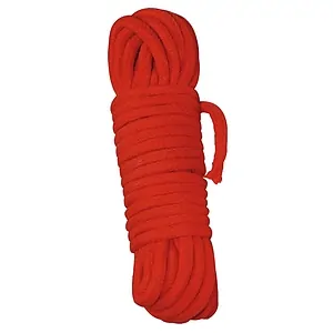 Funie Bondage Rope 1000cm Rosu pe SexLab