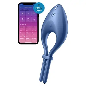 Inel Penis Satisfyer Bullseye Albastru pe SexLab