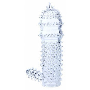 Manșon Pentru Penis Cu Striații Transparent Manșon Pentru Penis Cu Striații Transparent pe Sexlab.ro