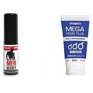 Pachet Spray Men Secret Si Gel Mega Penis Plus pe SexLab