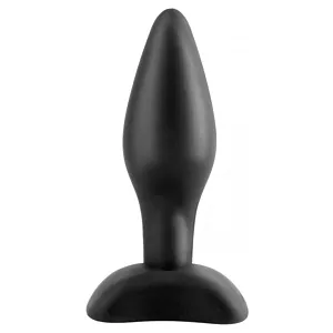 Plug Anal Mini Silicone Negru pe SexLab