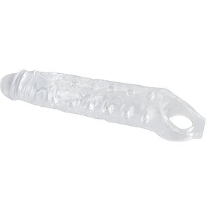 Prelungitor Crystal Skin Penis Sleeve Transparent pe SexLab