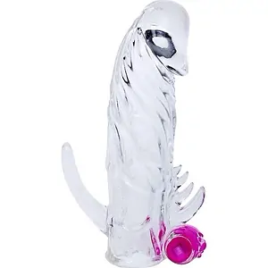 Prelungitor Penis Sleeve Stimulate Vibe Transparent pe SexLab