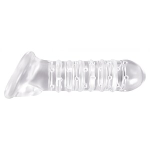 Prelungitor Ribbed Extension Transparent pe SexLab