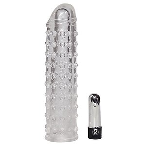 Prelungitor Vibrating Sleeve Transparent pe SexLab