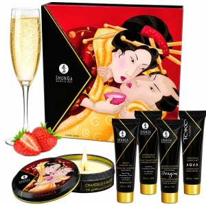 Set Cadou Geisha Secrets Strawberry Set Cadou Geisha Secrets Strawberry pe Sexlab.ro