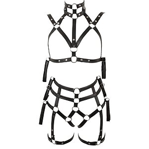 Set Lenjerie Bondage Negru pe SexLab