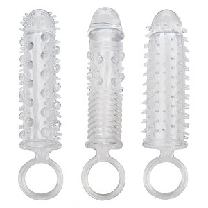 Set Prelungitoare Textured Extension Transparent pe SexLab