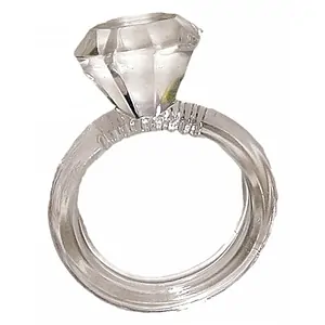 Silicon Diamond Penis Ring Transparent pe SexLab