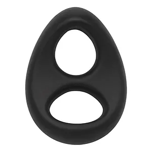 Soft Silicone Stallion C-Ring Negru pe SexLab