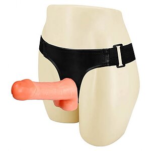 Strap On cu Testicule Ultra Cyberskin pe SexLab