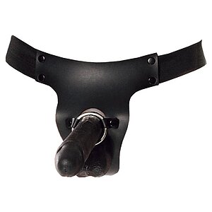 Strap-On Mr. BIG Hollow 8 inch Negru pe SexLab