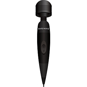 Vibrator Bodywand Midnight Plug-in Negru pe SexLab