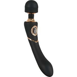 Vibrator Cleopatra Wand Massager Negru pe SexLab