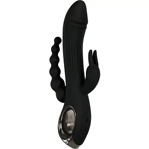 Vibrator Evolved Trifecta Negru pe SexLab