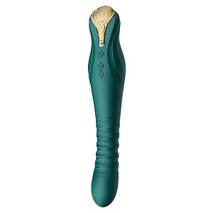 Vibrator King Thruster Verde pe SexLab