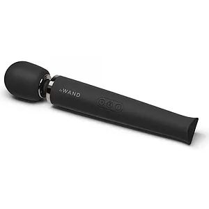 Vibrator Le Wand Rechargeable Massager Negru pe SexLab