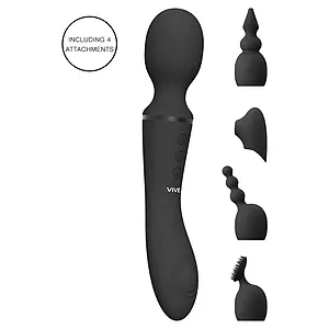 Vibrator Nami Pulse Wave Wand Negru pe SexLab