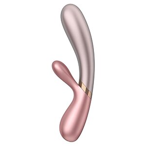 Vibrator Rabbit Hot Lover Heat Silicon 19.9 cm Roz pe SexLab