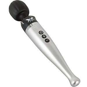 Vibrator Wand Pixey Deluxe Argintiu pe SexLab