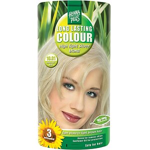 Vopsea par, Long Lasting Colour, 10.01 High Light Silver Blond, Hennaplus pe SexLab