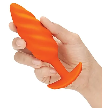 Anal Plug B-Vibe Swirl Portocaliu