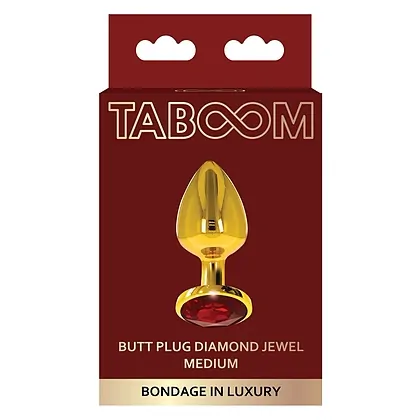 Anal Plug Diamond Jewel Medium Auriu