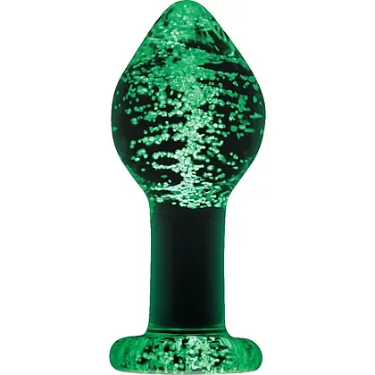 Anal Plug Glow In The Dark Firefly Glass Transparent