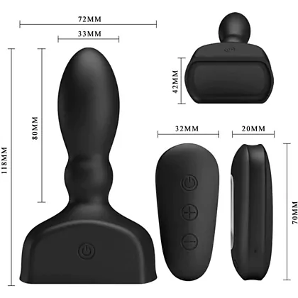 Anal Plug Mr. Play Inflatable Negru