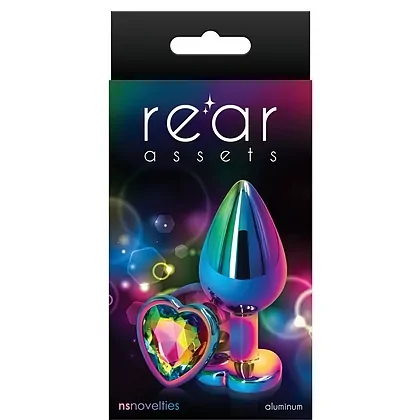 Anal Plug Rear Assets Multicolor Heart M